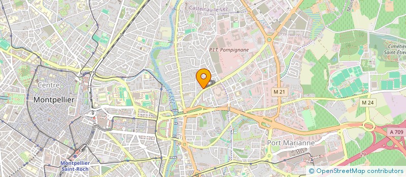 localisation de l'entreprise TAXI MONTPELLIERAIN 34  BELARGA