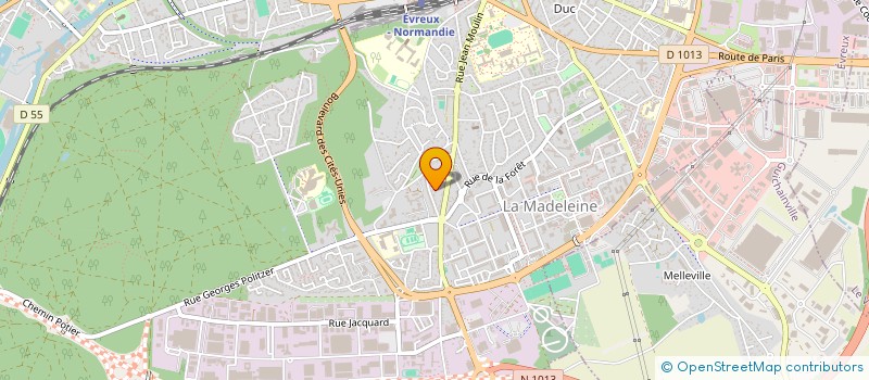 localisation de l'entreprise TAXI MUSTANG à EVREUX