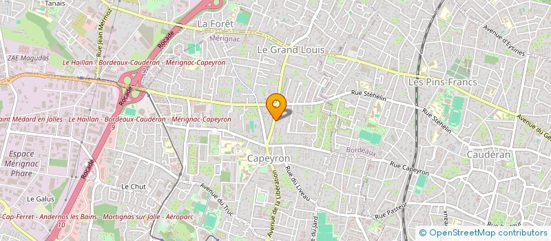 localisation de l'entreprise TAXI MV  MERIGNAC