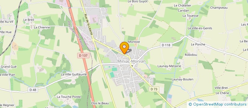 localisation de l'entreprise TAXI MY CAB SAINT MALO  MINIAC-MORVAN