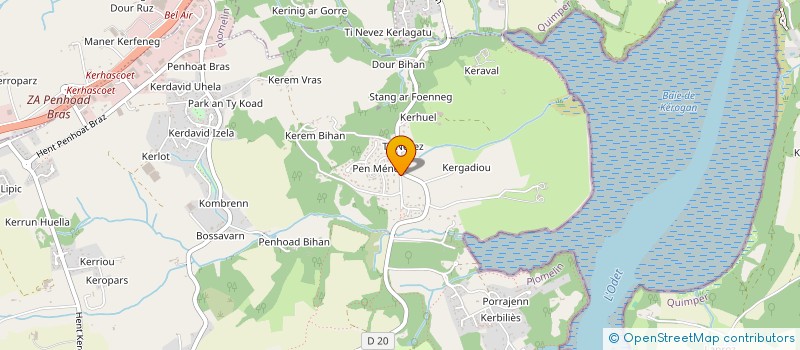 localisation de l'entreprise TAXI MYRIAM QUIMPER  PLONEVEZ-DU-FAOU