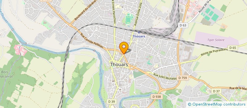 localisation de l'entreprise TAXI NICOLAS HERAULT  THOUARS