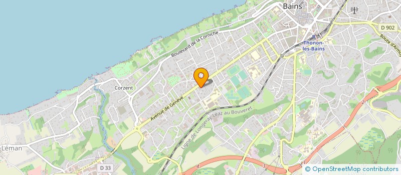 localisation de l'entreprise TAXI ONE à THONON-LES-BAINS