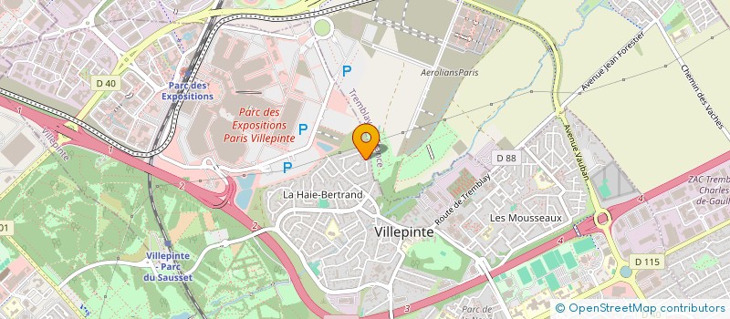 localisation de l'entreprise TAXI OPERATION PUBLICITE à VILLEPINTE