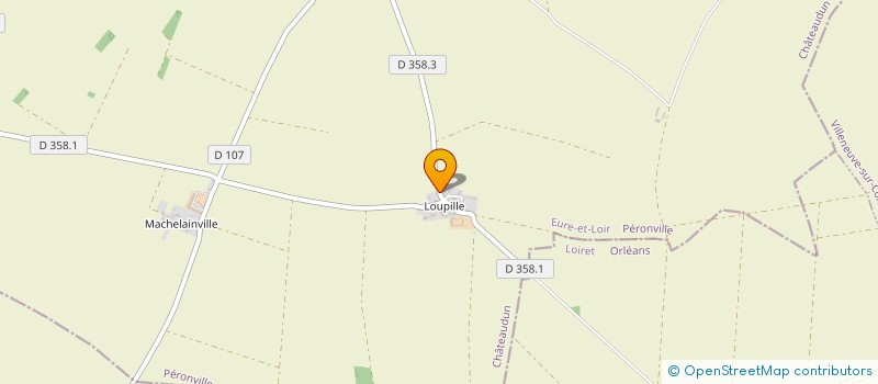 localisation de l'entreprise TAXI ORGERES à EOLE-EN-BEAUCE