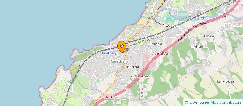 localisation de l'entreprise TAXI PANTXIKA  GUETHARY