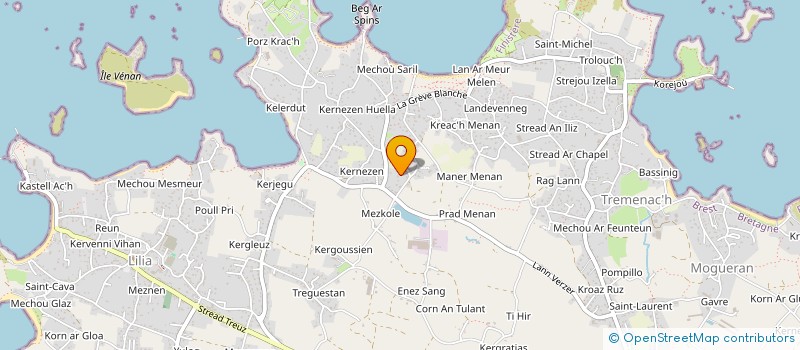 localisation de l'entreprise TAXI PELLEN  PLOUGUERNEAU