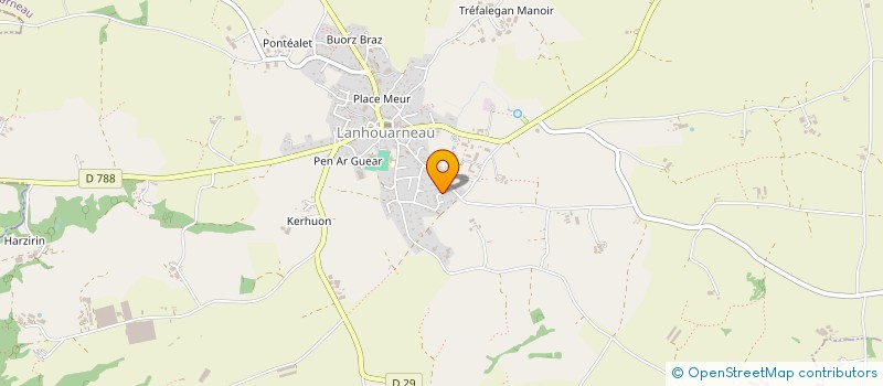 localisation de l'entreprise TAXI PENN DA BENN  LANHOUARNEAU