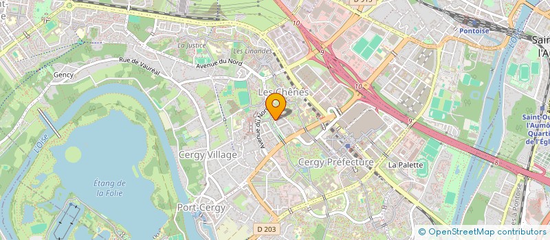 localisation de l'entreprise TAXI PEPSI  CERGY