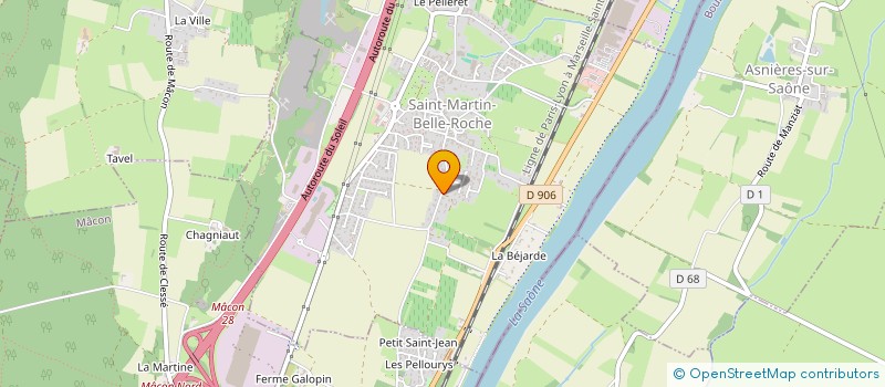 localisation de l'entreprise TAXI PHILIBERT / RENOUD-LYAT  SAINT-MARTIN-BELLE-ROCHE