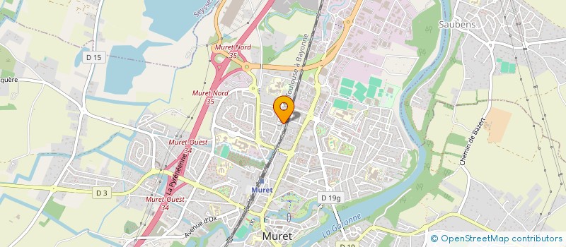 localisation de l'entreprise TAXI PIERRE LABAYSSE  MURET