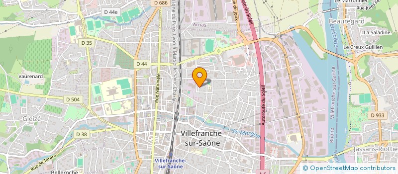 localisation de l'entreprise TAXI PORTE DES PIERRES DOREES à VILLEFRANCHE-SUR-SAONE