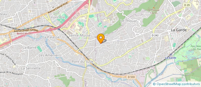 localisation de l'entreprise TAXI PP  LA GARDE