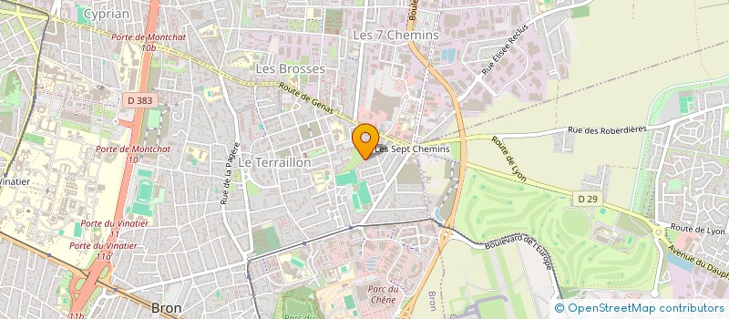 localisation de l'entreprise TAXI PRADEL ASSISTANCE  BRON