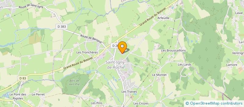 localisation de l'entreprise TAXI PRADET  SAINT-IGNY-DE-ROCHE