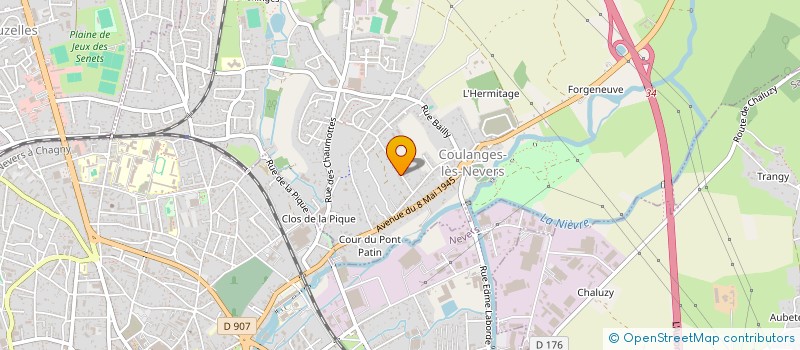 localisation de l'entreprise TAXI PREMERY à COULANGES-LES-NEVERS