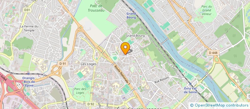 localisation de l'entreprise TAXI PREMIUM  EVRY-COURCOURONNES