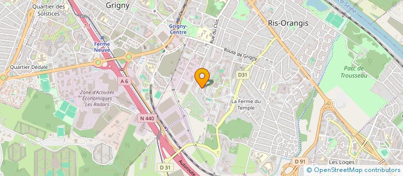 localisation de l'entreprise TAXI PRESTIGE 91 à RIS-ORANGIS