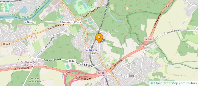 localisation de l'entreprise TAXI PRESTIGE  MERY-SUR-OISE