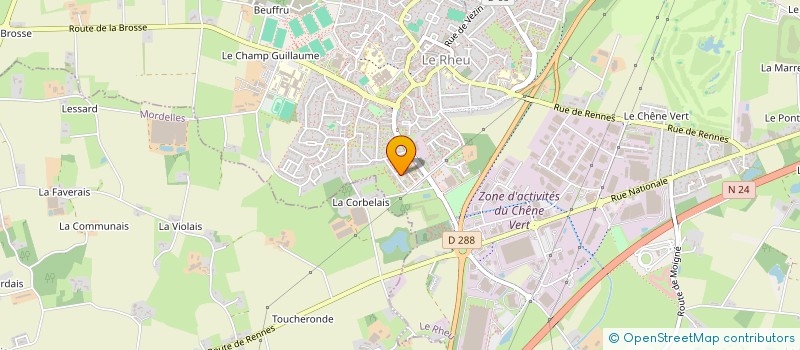 localisation de l'entreprise TAXI RB  LE RHEU