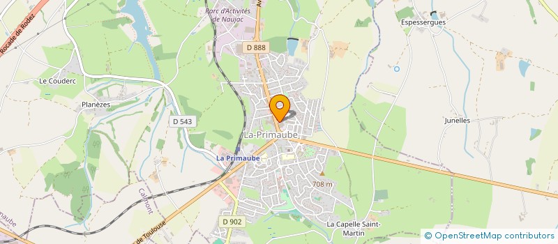 localisation de l'entreprise TAXI REBOIS  LUC-LA-PRIMAUBE