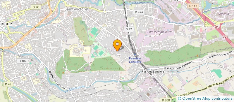 localisation de l'entreprise TAXI RELAIS PACA à SAINT-VICTORET