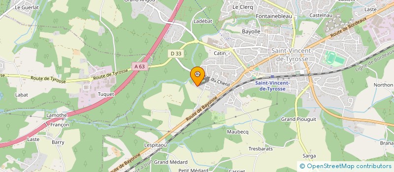 localisation de l'entreprise TAXI REMY SEIGNOSSE  SAINT-VINCENT-DE-TYROSSE