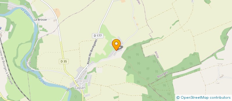 localisation de l'entreprise TAXI RENE 18  LAPAN