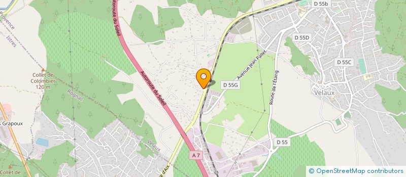 localisation de l'entreprise TAXI RGK à VELAUX