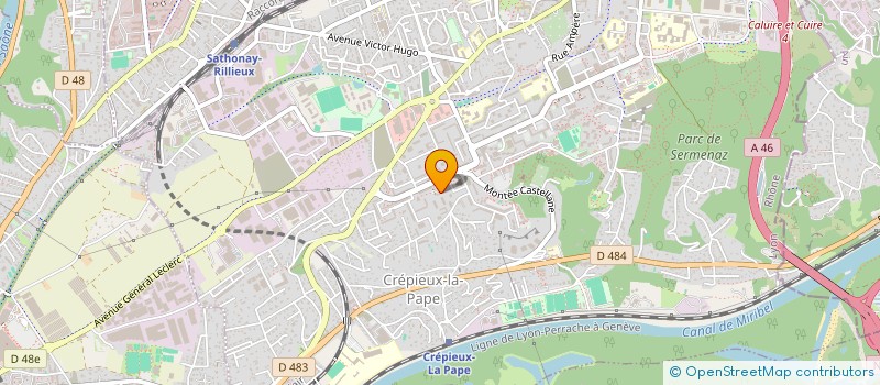 localisation de l'entreprise TAXI RHONE AIN à RILLIEUX-LA-PAPE
