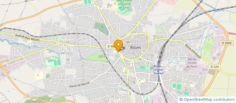 localisation de l'entreprise TAXI RIOM SERVICES  RIOM