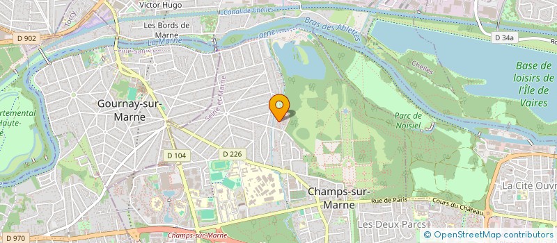 localisation de l'entreprise TAXI RIRI 77  CHAMPS-SUR-MARNE