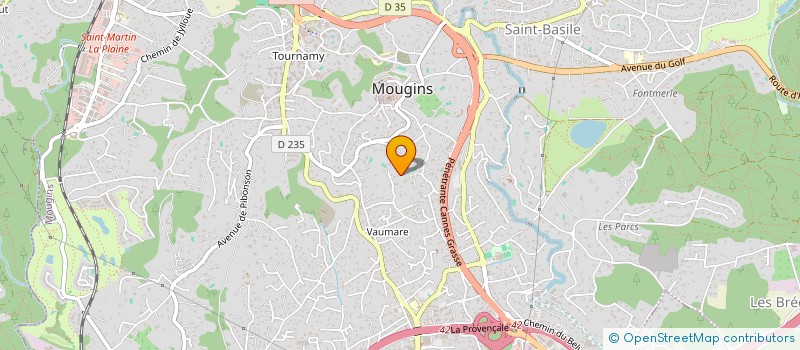 localisation de l'entreprise TAXI ROSE - LE CANNET  MOUGINS