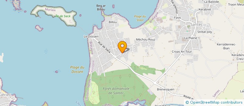 localisation de l'entreprise TAXI ROSKO  SANTEC