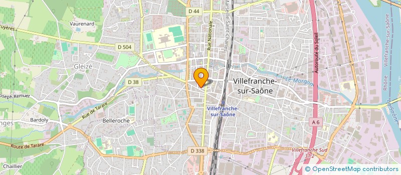 localisation de l'entreprise TAXI ROZIER à VILLEFRANCHE-SUR-SAONE