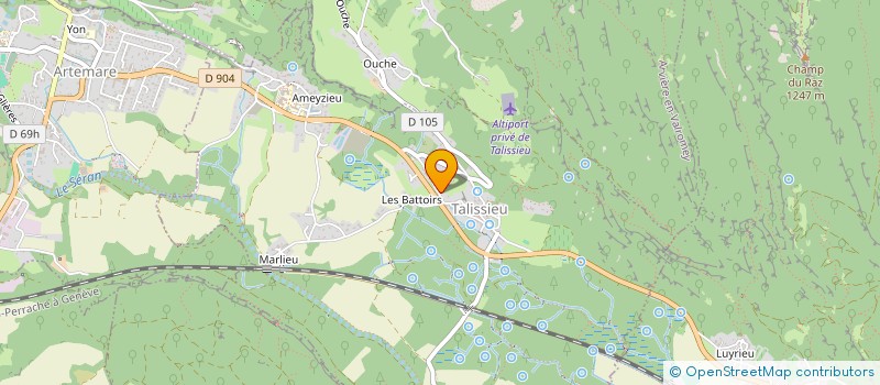 localisation de l'entreprise TAXI RV  TALISSIEU