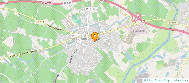 localisation de l'entreprise TAXI SAINT ANDREEN  SAINT-ANDRE-DE-SANGONIS