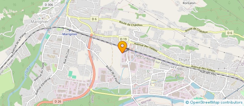 localisation de l'entreprise TAXI SAINT CHRISTOPHE DE SIXT  THYEZ