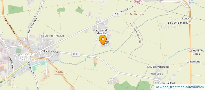 localisation de l'entreprise TAXI SAINT LOUP à BEAUNE-LA-ROLANDE