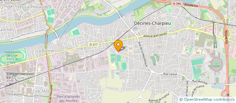 localisation de l'entreprise TAXI SALUT  DECINES-CHARPIEU