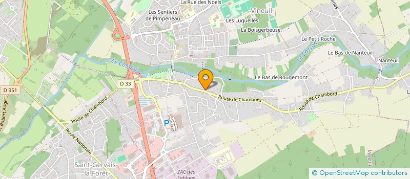 localisation de l'entreprise TAXI SAM  VINEUIL