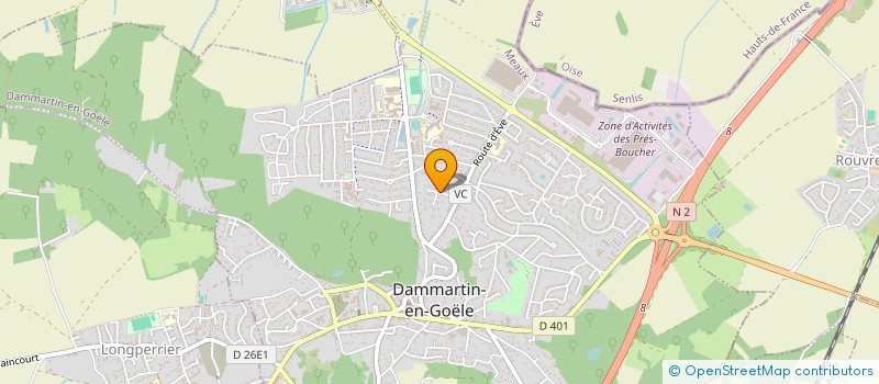 localisation de l'entreprise TAXI SAMARA  DAMMARTIN-EN-GOELE