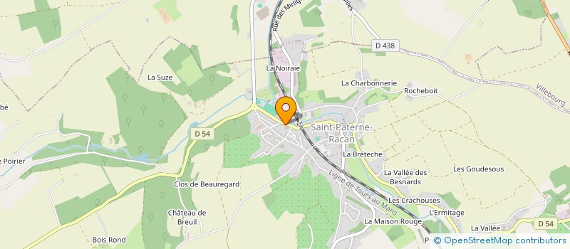 localisation de l'entreprise TAXI SANDRA  SAINT-PATERNE-RACAN