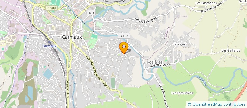 localisation de l'entreprise TAXI SANDRA CARMAUX  CARMAUX