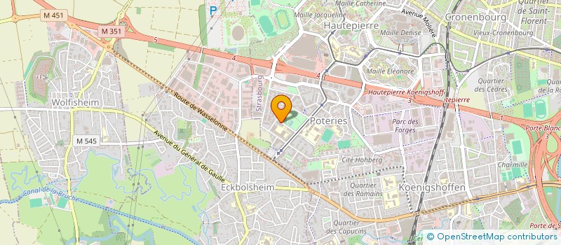 localisation de l'entreprise TAXI SAPA à STRASBOURG