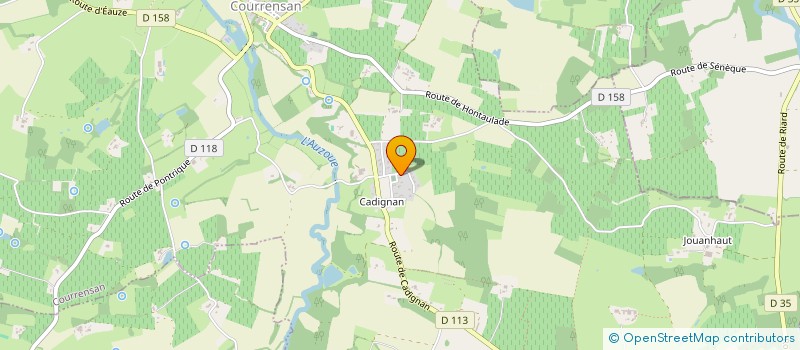 localisation de l'entreprise TAXI SAUQUES  COURRENSAN