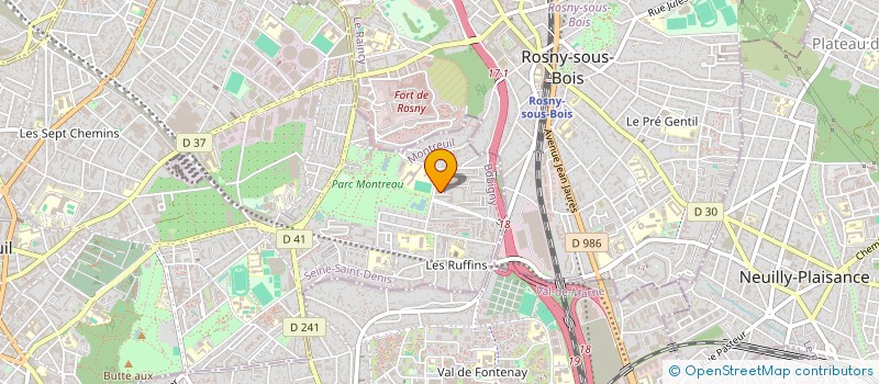 localisation de l'entreprise TAXI SAYAH à MONTREUIL