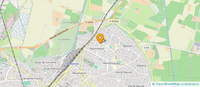 localisation de l'entreprise TAXI SEB  NARBONNE