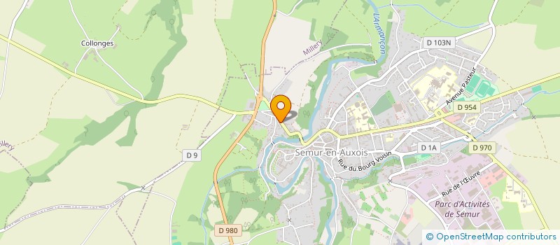 localisation de l'entreprise TAXI SEMUR EN AUXOIS FANNY BOURION  SEMUR-EN-AUXOIS