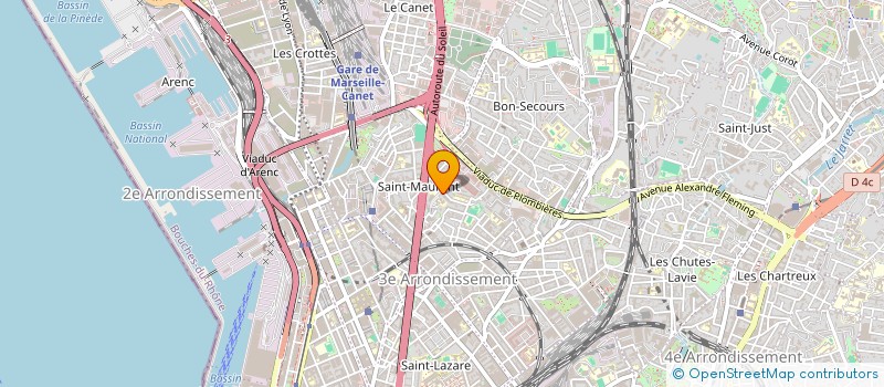 localisation de l'entreprise TAXI SERVICE 13 à MARSEILLE 3EME